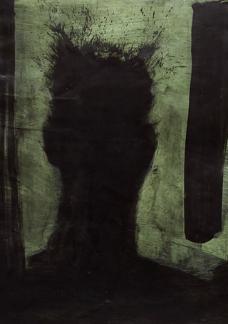 Richard Hambleton, Shadow Head Portrait, 2026 contemporary Painting by the Canadian Artist.