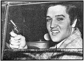 Russell Young, Elvis Pistol, 2010/2016 contemporary Print by the British Artist.