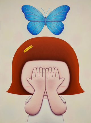 Jo Gyuhun, Shape of the Heart – Butterfly, 2025 contemporary Painting by the South Korean Artist.