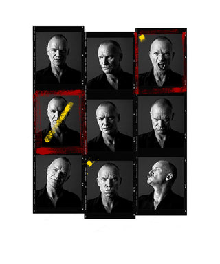 Andy Gotts, Sting Contact Sheet, 2011 contemporary Print by the British Artist.