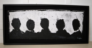 Richard Hambleton, The Five Figures, 2014 contemporary Painting by the Canadian Artist.