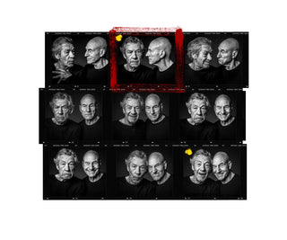 Andy Gotts, Ian Mckellen and Patrick Stewart Contact Sheet, 2013 contemporary Print by the British Artist.
