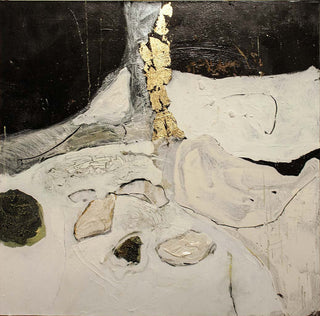 Simafra, Solco Oro, 2016 contemporary Painting by the Italian Artist.