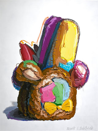 Brent Estabrook, BIG Little Monster #1, 2021 contemporary Painting by the American Artist.
