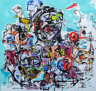 Fika Leon, The last Soldier #1, 2021 contemporary Painting by the Indonesian Artist.