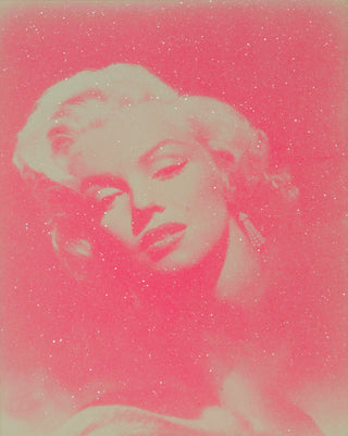 Russell Young, Marilyn Glamour - Pink and White, 2016 contemporary Print by the British Artist.