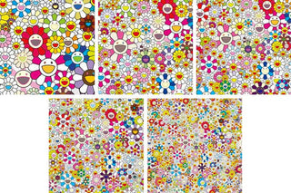 Takashi Murakami, Flowers Blooming in This World and the Land of Nirvana (1 - 5), 2013 contemporary Print by the Japanese Artist.
