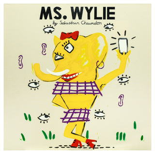 Sebastian Chaumeton, Ms. Wylie, 2022 contemporary Painting by the British Artist.