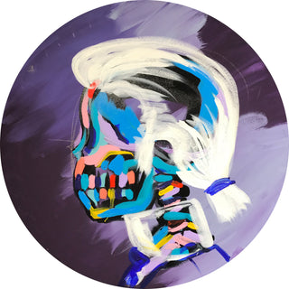 Bradley Theodore, Karl Lagerfeld III, 2016/2017 contemporary Painting by the Caribbean Artist.
