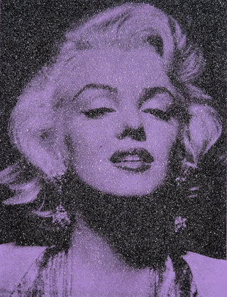 Russell Young, Marilyn Portrait California (San Vicente Lavender & Black), 2018 contemporary Print by the British Artist.
