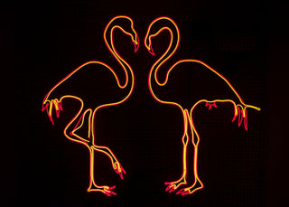 Chila Burman, Flamingo Zing, 2021 contemporary Sculpture by the British Artist.