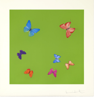 Damien Hirst, Love Poem (Longing), 2014 contemporary Print by the British Artist.