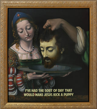 The Connor Brothers, I've Had The Sort Of Day That Would Make Jesus Kick A Puppy, 2022 contemporary Painting by the British Artist.