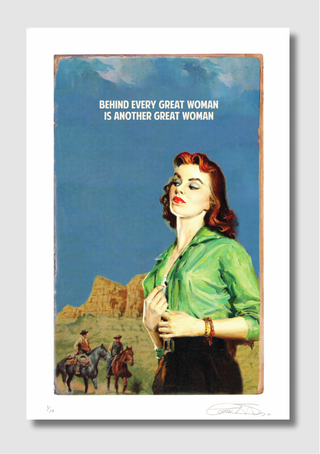 The Connor Brothers, Behind Every Great Woman, 2025 contemporary Print by the British Artist.