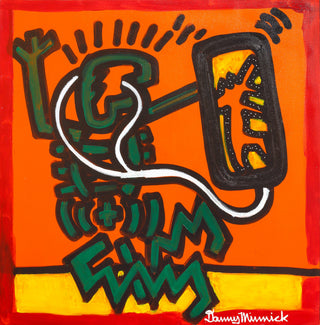 Danny Minnick, Face Time, 2017 contemporary Painting by the American Artist.