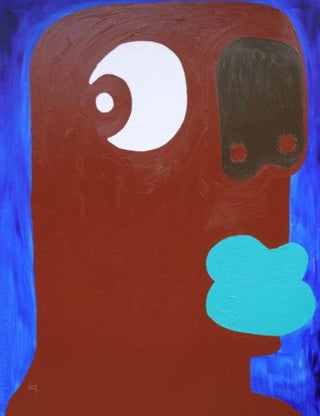 Isshaq Ismail, Zak, 2017 contemporary Painting by the Ghanaian Artist.