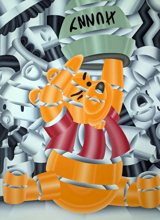 Geoffrey Bouillot, Synthetic Sweetness, 2025 contemporary Painting by the French Artist.