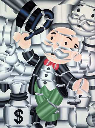 Geoffrey Bouillot, Monopoly Dream, 2022 contemporary Painting by the French Artist.