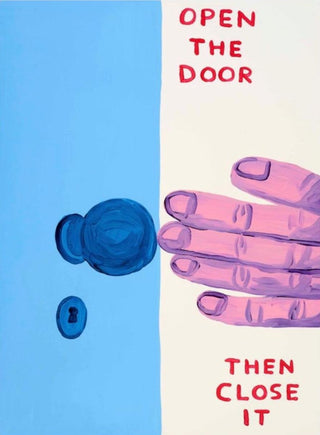 David Shrigley, Open the Door, 2020 contemporary Works on Paper by the British Artist.