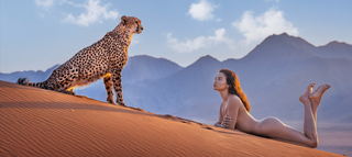 David Yarrow, Dune (Colour), 2024 contemporary Print by the British Artist.