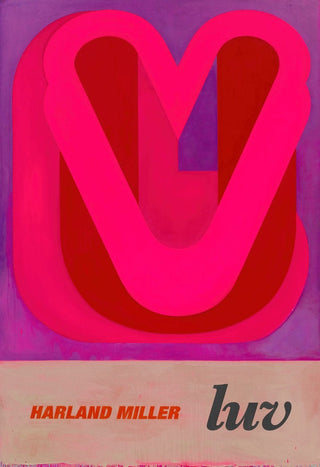 Harland Miller, LUV, 2023 contemporary Print by the British Artist.