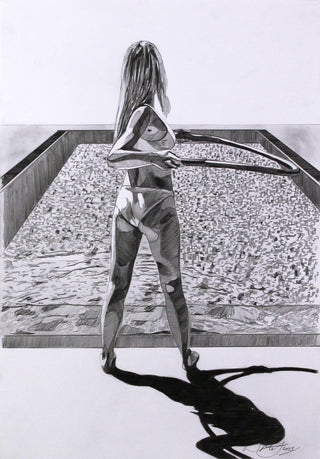 Will Martyr, Give me the beach and the sunshine, 2023 contemporary Works on Paper by the British Artist.