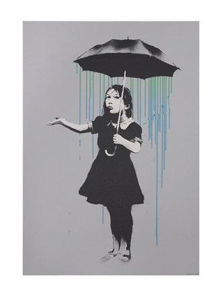 Banksy, Nola (Green to Blue AP), 2008 contemporary Print by the British Artist.