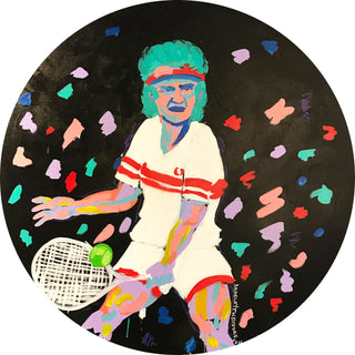Bradley Theodore, John McEnroe, 2016 contemporary Painting by the Caribbean Artist.