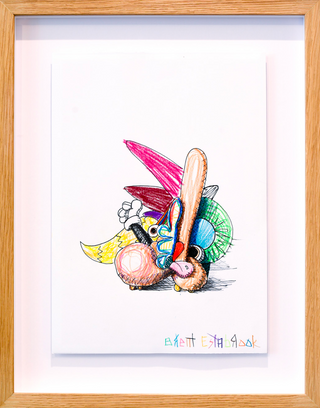 Brent Estabrook, Little Monster Sketch 1, 2023 contemporary Works on Paper by the American Artist.