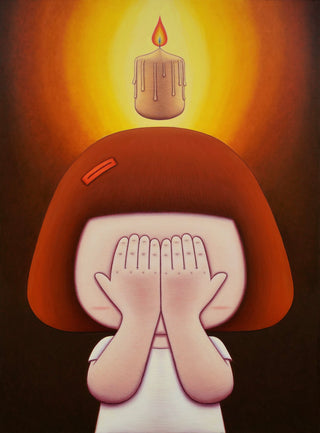 Jo Gyuhun, Shape of the Heart – Light, 2025 contemporary Painting by the South Korean Artist.