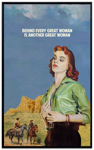 The Connor Brothers, Behind Every Great Woman, 2025 contemporary Painting by the British Artist.