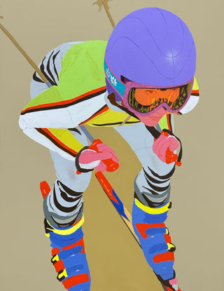 Moritz Moll, Downhill, 2023 contemporary Painting by the German Artist.