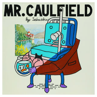 Sebastian Chaumeton, Mr. Caulfield, 2021 contemporary Painting by the British Artist.