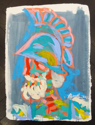 Bradley Theodore, Ares, 2016 contemporary Works on Paper by the Caribbean Artist.