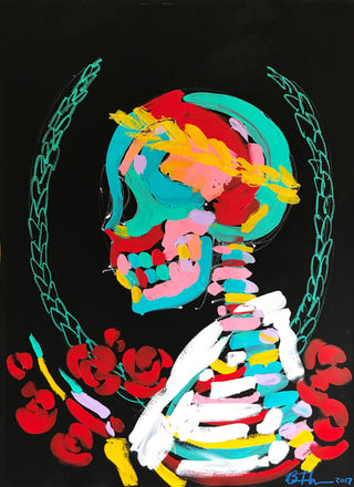 Bradley Theodore, Look to Me, 2017 contemporary Works on Paper by the Caribbean Artist.