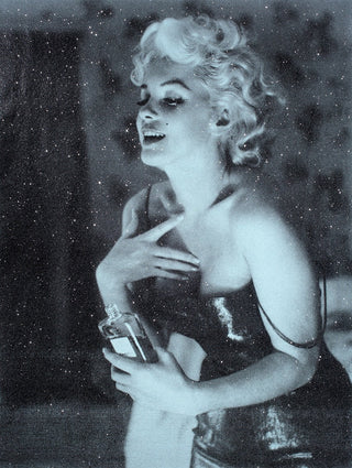 Russell Young, Marilyn Chanel (Sky Blue), 2018 contemporary Print by the British Artist.