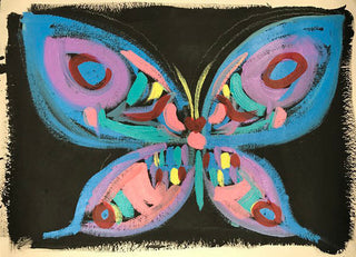 Bradley Theodore, Butterfly, 2016 contemporary Works on Paper by the Caribbean Artist.