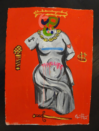 Bradley Theodore, Rome Unleashed, 2016 contemporary Works on Paper by the Caribbean Artist.