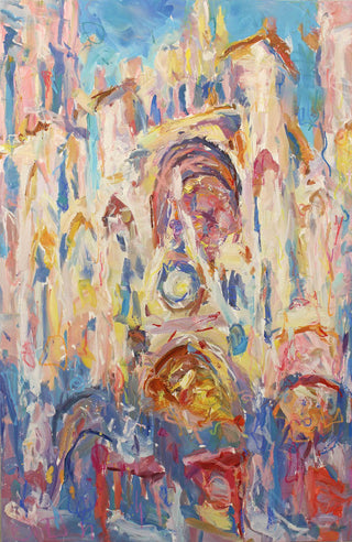 Paul Wright, Cathedral 2 (after Monet), 2017 contemporary Painting by the British Artist.
