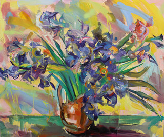 Paul Wright, Smaller Irise’s, 2016 contemporary Painting by the British Artist.