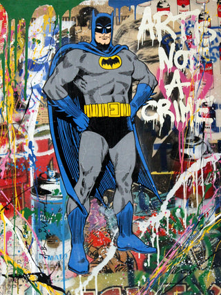 Mr Brainwash, Batman, 2017 contemporary Print by the French Artist.
