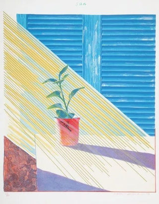 David Hockney, Sun, from The Weather Series, 1973 contemporary Print by the British Artist.
