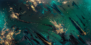 Mikael B, Deep Sea #13, 2021 contemporary Painting by the Danish Artist.
