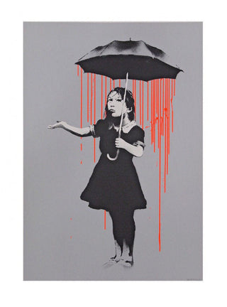 Banksy, Nola (Orange) (Signed), 2008 contemporary Print by the British Artist.