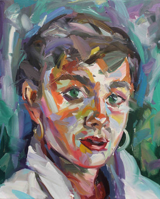 Paul Wright, Audrey Commission, 2017 contemporary Painting by the British Artist.