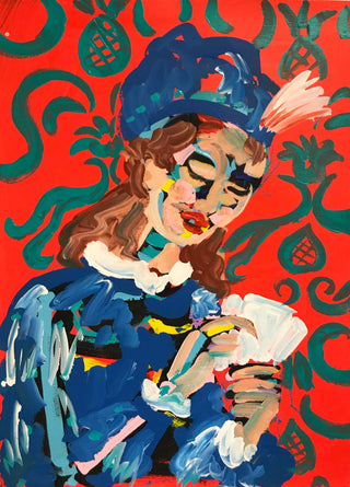 Bradley Theodore, Open Hand, 2019 contemporary Works on Paper by the Caribbean Artist.