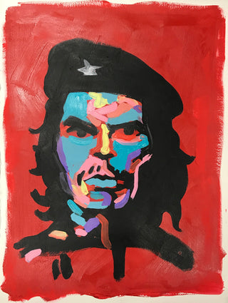 Bradley Theodore, Che Guevara, 2016 contemporary Works on Paper by the Caribbean Artist.