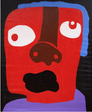 Isshaq Ismail, Adaptation 5, 2021 contemporary Painting by the Ghanaian Artist.