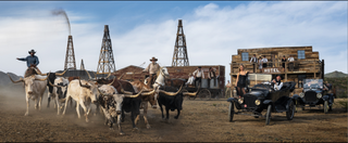 David Yarrow, Cattle and Oil (Colour), 2025 contemporary Print by the British Artist.