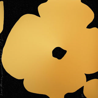 Donald Sultan, Gold Flowers, 1989 contemporary Print by the American Artist.